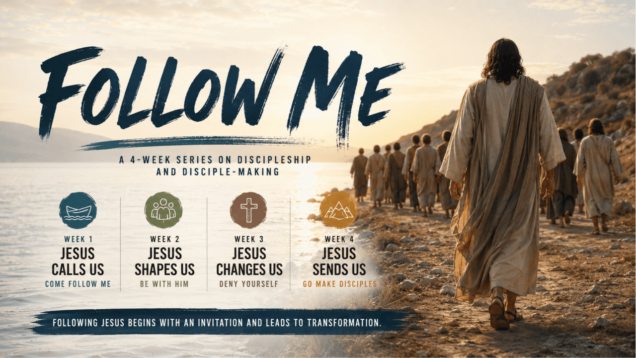 FOLLOW ME - THIS IS THE JULY MESSAGE SERIES
