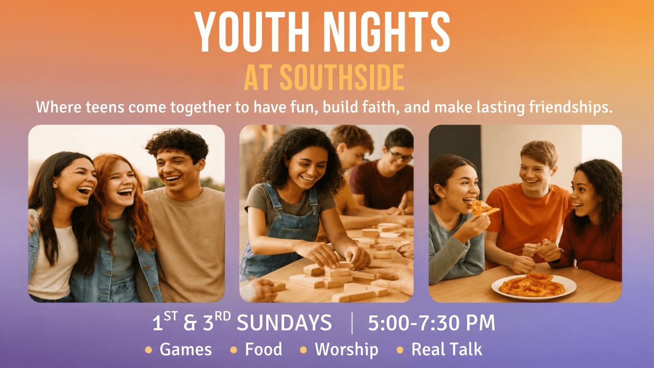 Youth Night - 1st and 3rd night of each month 5-7:30 pm